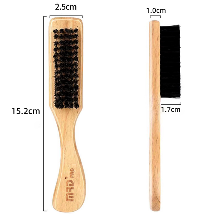 Дерев'яна щітка для фейду MRD PRO Barber Neck Duster MRD-BR1)