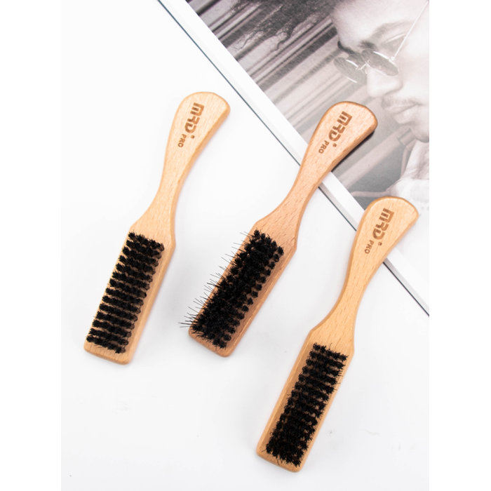 Дерев'яна щітка для фейду MRD PRO Barber Neck Duster MRD-BR1)
