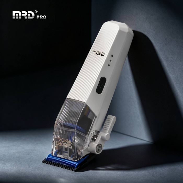 Професійна машинка для стрижки MRD PRO Cyborg Track GTR white HC-666CT-W