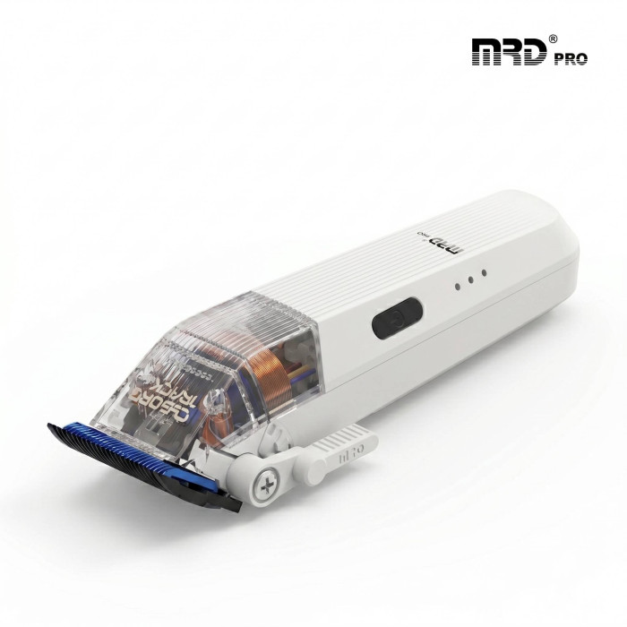 Професійна машинка для стрижки MRD PRO Cyborg Track GTR white HC-666CT-W