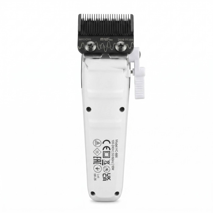 Професійна машинка для стрижки MRD PRO Cyborg Track GTR white HC-666CT-W
