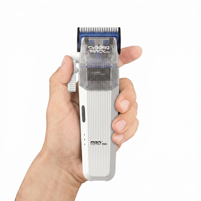 Професійна машинка для стрижки MRD PRO Cyborg Track GTR white HC-666CT-W