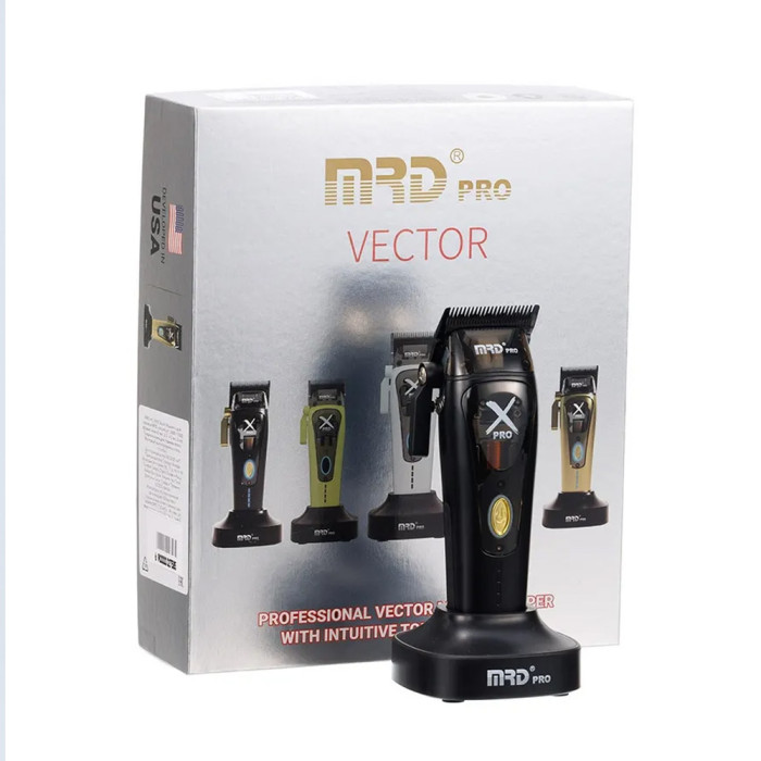 Професійний набір для стрижки MRD PRO X-PRO Black 999C-X-B Black (Машинка + Тример)