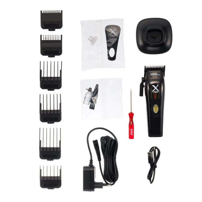 Професійний набір для стрижки MRD PRO X-PRO Black 999C-X-B Black (Машинка + Тример)