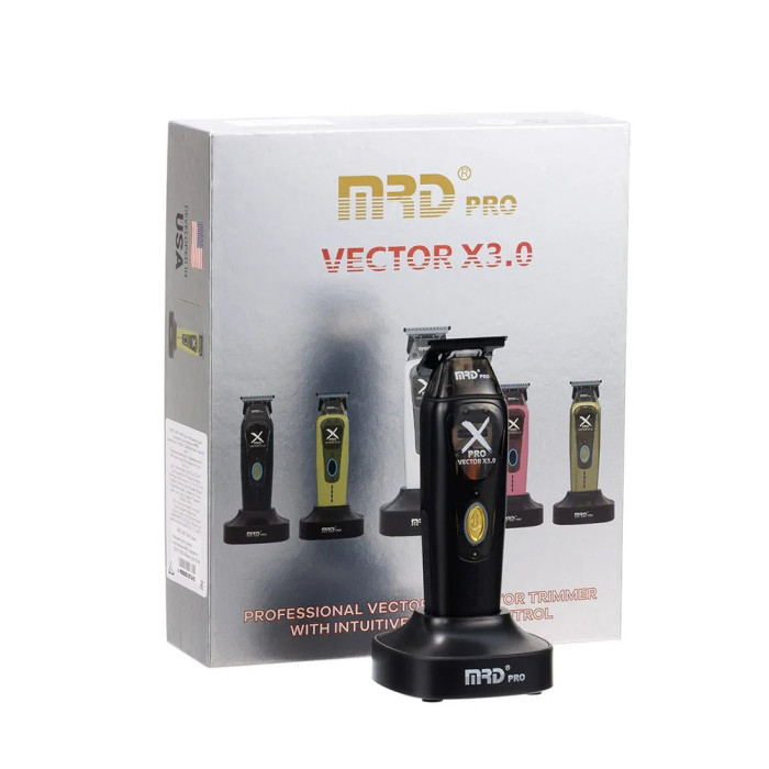 Професійний набір для стрижки MRD PRO X-PRO Black 999C-X-B Black (Машинка + Тример)